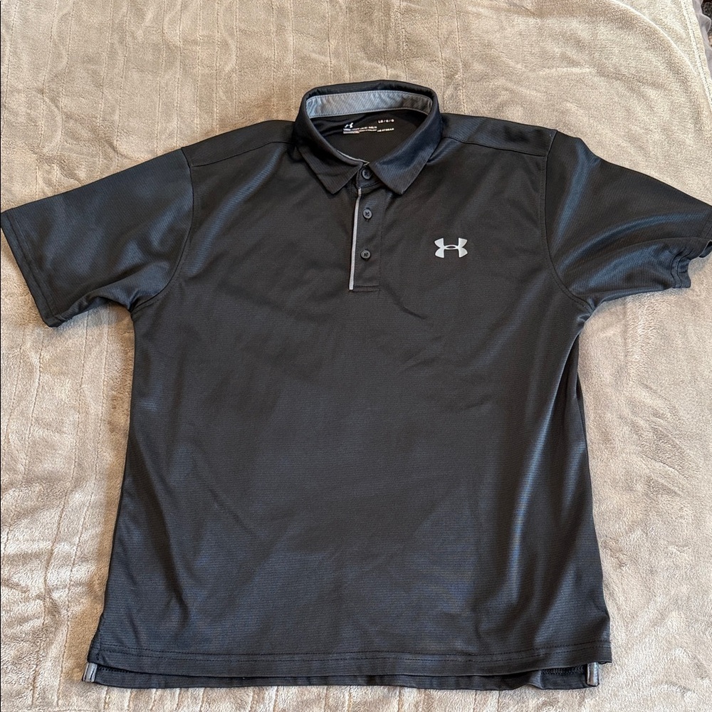 Under Armour Men's Black Polo Shirt